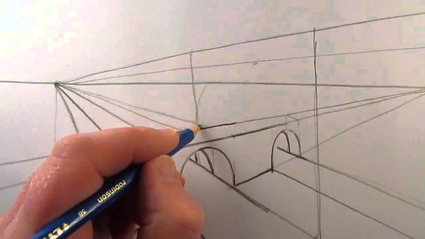 How to Draw a Bridge in Two Point Perspective: