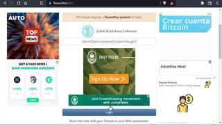 Freesol biz Btc gratis cada 2 minutos pagos instantaneos a FaucetPay