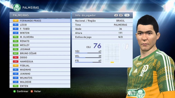 PES 2015 Faces e Stats de Corinthians e