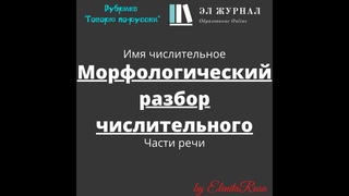 Части речи. Имя числительное. Морфологический разбор числительного