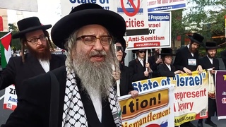 Anti-Zionist Jews Counter-Protest Zionist Rally at CNN Headquarters