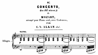 Wolfgang Amadeus Mozart - Piano Concerto No. 20 (Arr. Charles-Valentin Alkan)