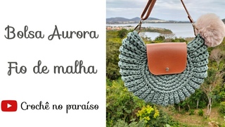 Bolsa Aurora de croch fio de malha