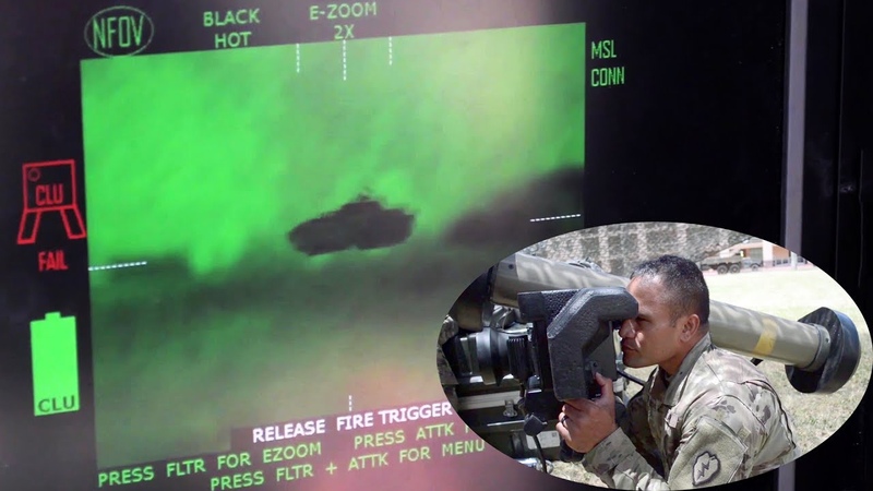 Soldiers Train On TOW Missile Trainer Javelin Missile