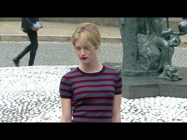Aymeline Valade, Mackenzie Davis, Elizabeth Debicki and more attending the Miu Miu Fashion Show in