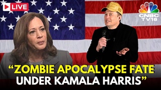 Elon Musk Attacks Kamala Harris: Zombie Apocalypse Fate Under Kamala Harris, | Donald Trump | N18G