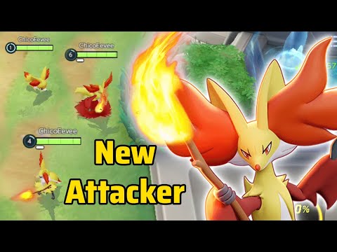 NEW POKEMON DELPHOX ATTACKER PRE RELEASE GAMEPLAY Pokémon