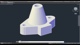 3D модель и чертеж в автокаде.