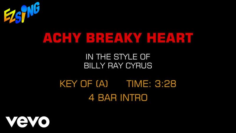 Billy Ray Cyrus Achy Breaky Heart ( Karaoke EZ