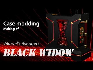 Black Widow Gaming PC - case mod making of