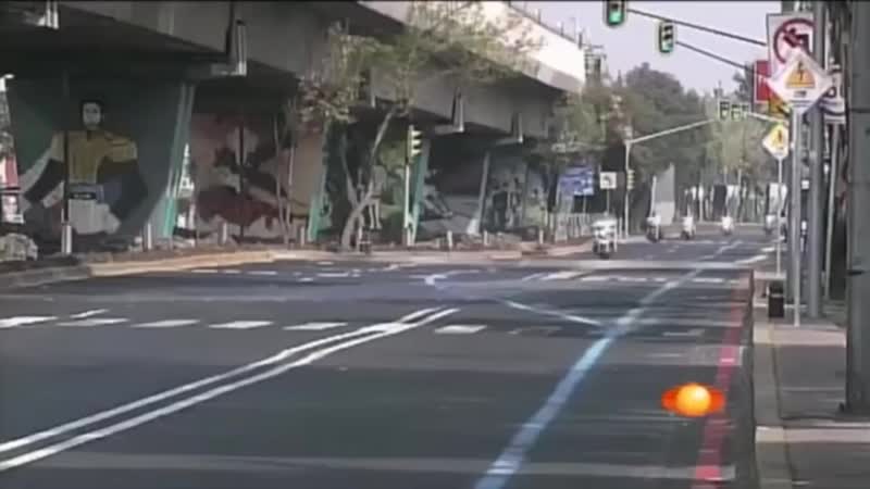 People flying over speed bumps