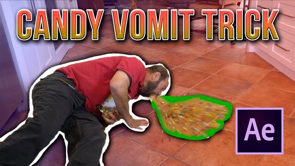 Zach King Candy Vomit Trick Tutorial, After Effects CC