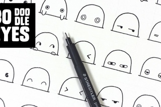 30 Cute / Kawaii Eyes to Doodle
