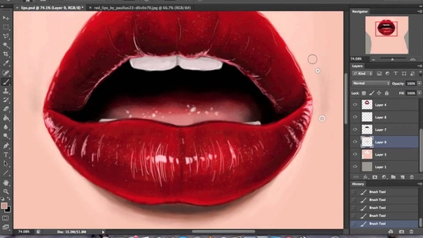 Digital drawing Red