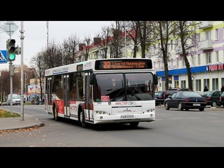 Молодечно. Поездка на автобусе МАЗ, Г/№ AM 1278-5, маршрут №4 ()