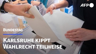 Wahlrecht: Ampel muss nachsitzen - Grundmandatsklausel bleibt | AFP