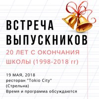Открытка с 20 летием окончания школы