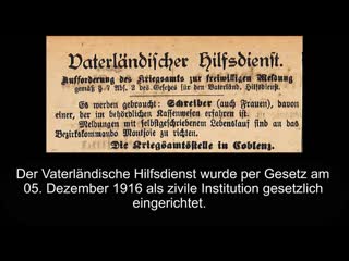 Der vaterlndische Hilfsdienst.