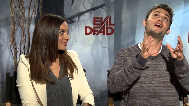 Evil Deads Jessica Lucas and Shiloh Fernandez