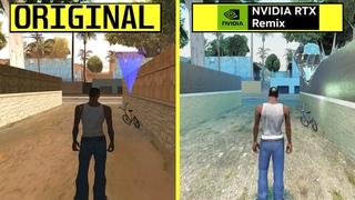 GTA San Andreas WIP RTX Remix vs Original - RTX 4080 4K 60 FPS Graphics Comparison