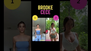 Brookemonk 🥰💖 vs. Cece Rose 💘😎 Dance Ciel Challenge Rate 1👆 or 2🤘  #tiktok #dance #fpy #viral