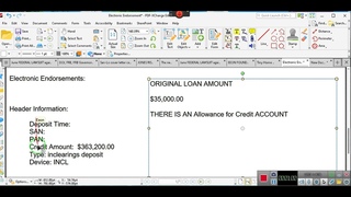 InCLEARINGs DEPOSIT CHECK, they's in trouble