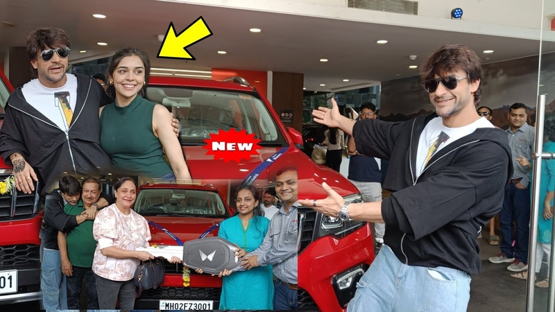 Shalin Bhanot co star esha singh with family an Bekaboo cast ARRIVED at the his new car
