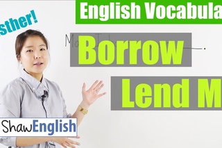 English Vocabulary: Borrow / Lend Me