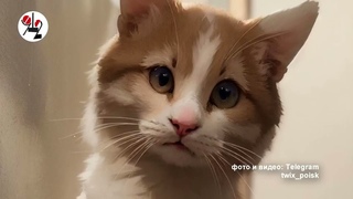 Кот Твикс, покусанный собаками,  замёрз