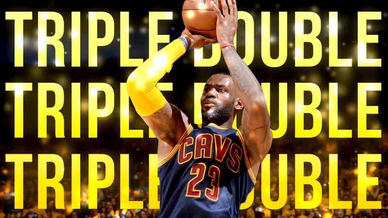 Le Bron James 5th Career Finals Triple Double Ties