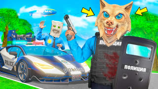 GTA 5 - МЫ СТАЛИ ПОЛИЦЕЙСКИМИ НА 24 ЧАСА ! 3 ЧАСТЬ ! - ЧЕЛЛЕНДЖИ В ГТА 5 ОНЛАЙН