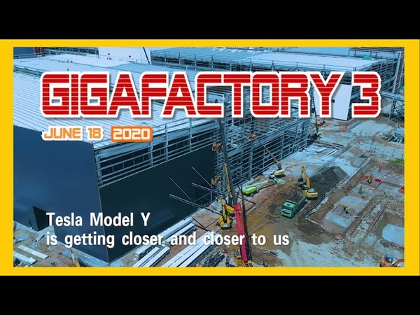 Half a year has passed, we are closer to MODEL Y offline Teslas gigafactory3 (
