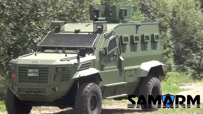 SAMARM Armored Vehicles Samel90 Guardian MAX, EXTREME, JAWS Polygon Test