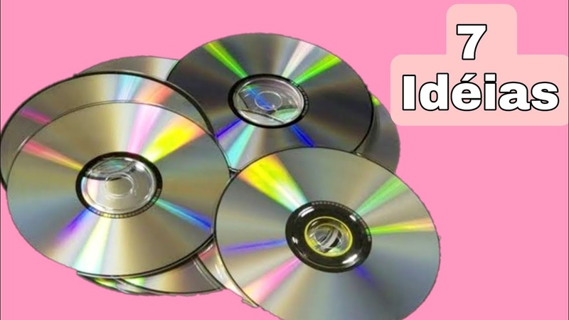 7 Diys incríveis com CD VELHO Artesanatos fáceis e