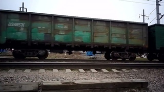 2ТЭ116У-0144. Идёт на запад с грузовым. Петрозаводск.